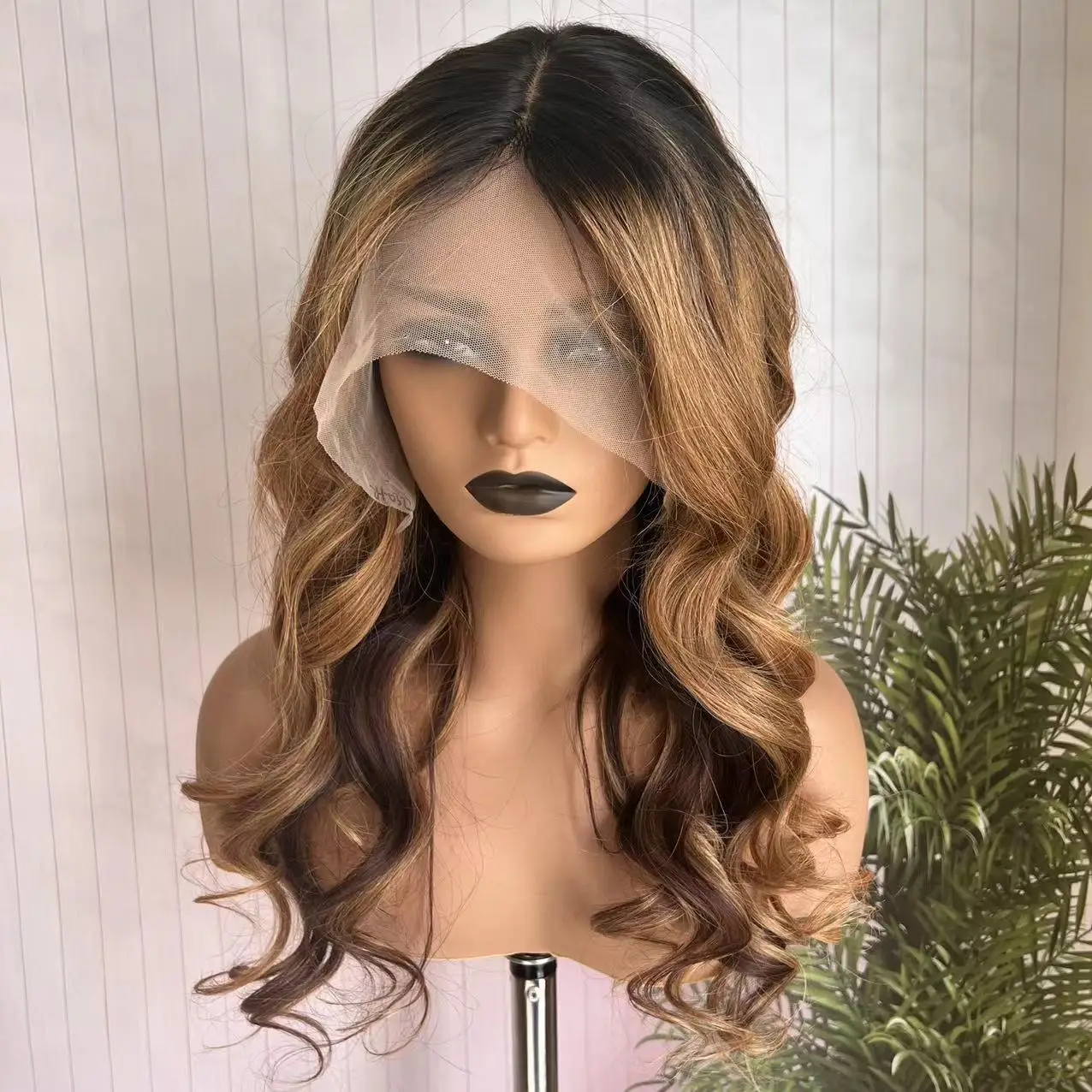 HD Transparante Vetersluiting Body Wave Pruik Hoogte Ombre Honingblond 13x4 Zijden Top Kant Voor Menselijk Haar Pruiken Met Babyhaar