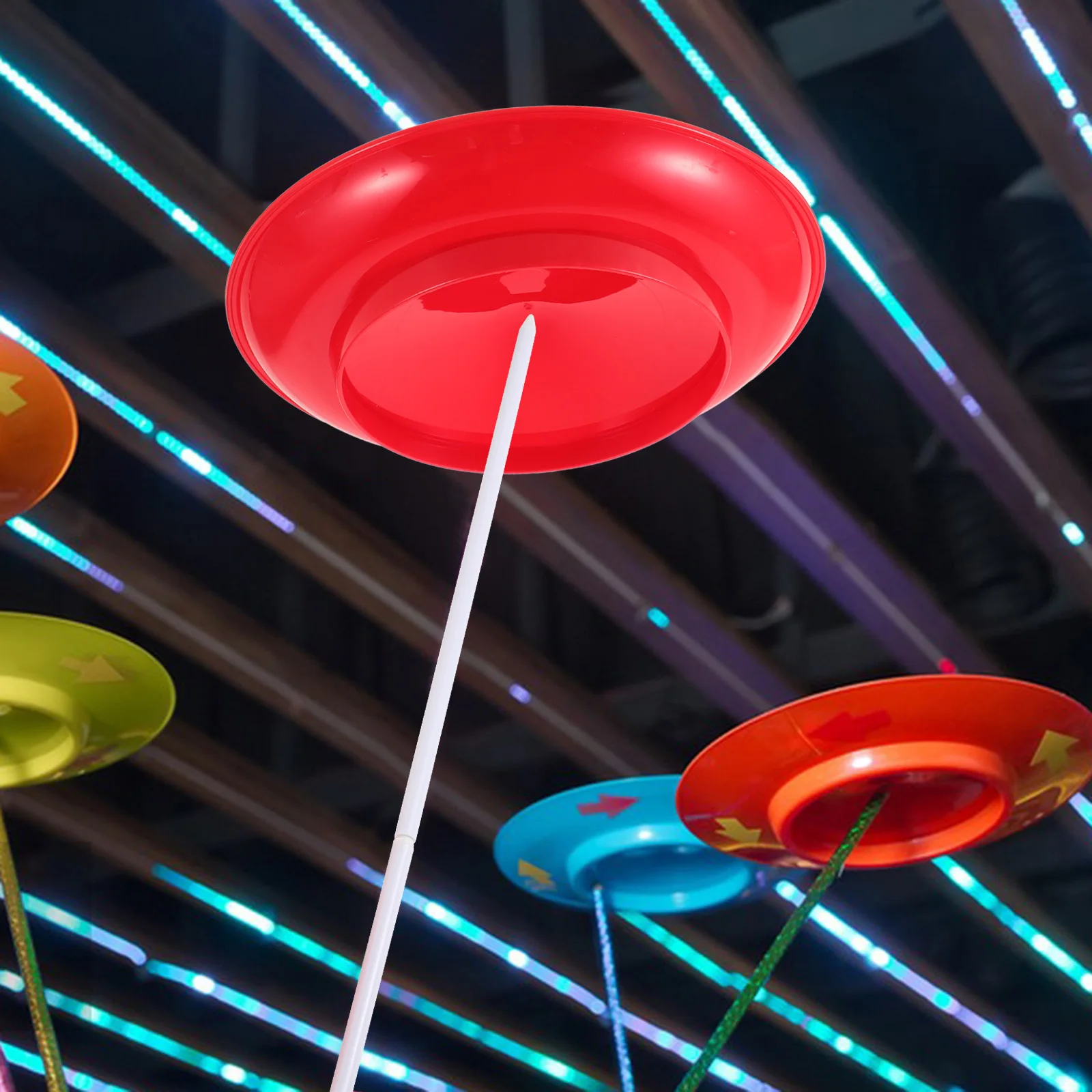 Spinning Plate With Sticks Juggling Props For Circus Skills Training Beginners Adult Performance Set Spinning Plate