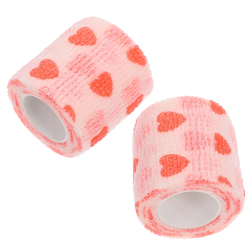 2 Pcs Pet Protection Belt Bandage Shoes for Dogs Paws Athletic Sport Wrap Adhesive Tape Vet Non-woven Fabric Pads Foot