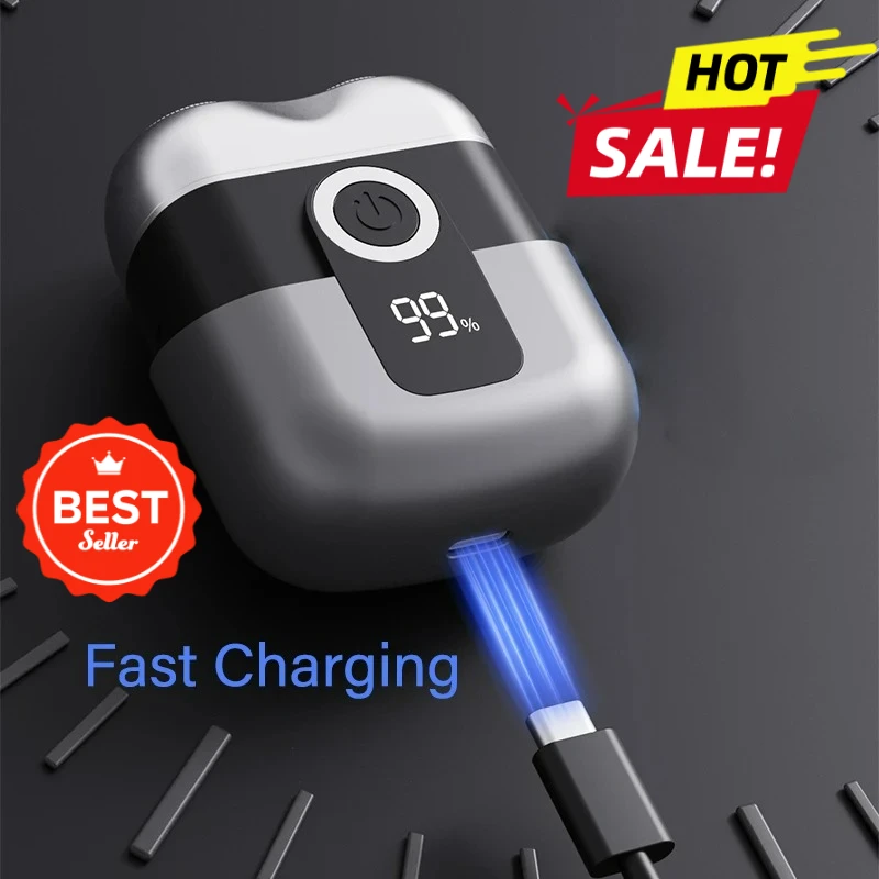 

2026 Electric Shaver Charging Mini Pocket Travel Razor Portable Wireless Detachable Shaving Machine Facial Beard Hair Trimmer