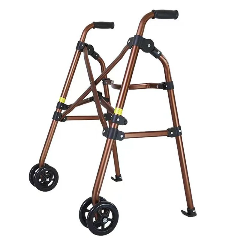 Folding Walker Trolley For the Elderly Disabled Fracture Lower Limbs Rehabilitation Training Walking Crutch Stand Mobility Aids