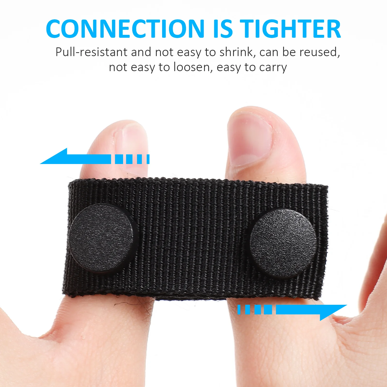 

5Pcs Tactical Duty Belt Keepers Double Snap Nylon Loops for Camping Hiking Security Backpack Accessories Belt Keeper