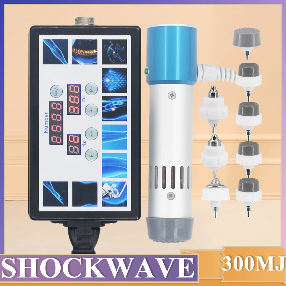 300MJ Shockwave Therapy Machine For ED Treatment And Relieve Waist Back Pain Body Massage Shock Wave Massager High Tech Handle