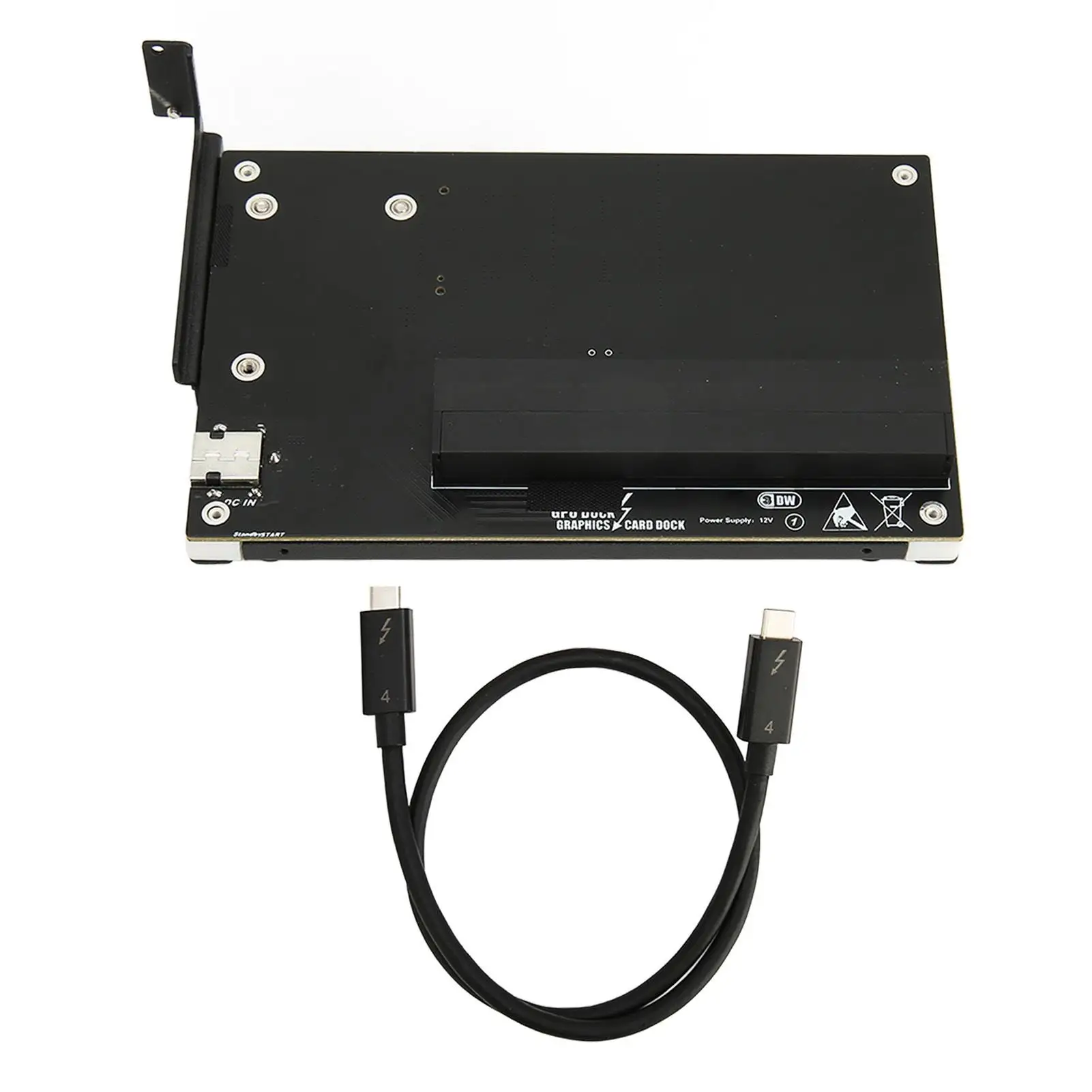 

Внешняя графическая док-станция DC 12 В 40 Гбит/с Plug and Play Концентратор видеокарты для ноутбука с кронштейном