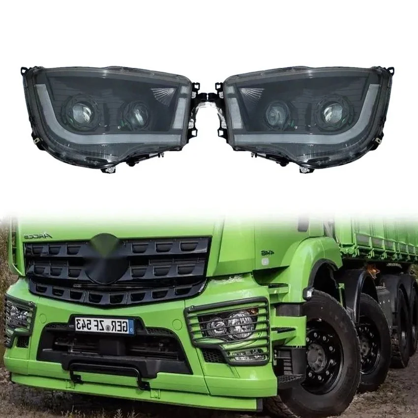 1 PCS 24v FULL LED HEADLAMP FOR BENZ AROCS ANTOS Truck LED Head Lamp A9608201839