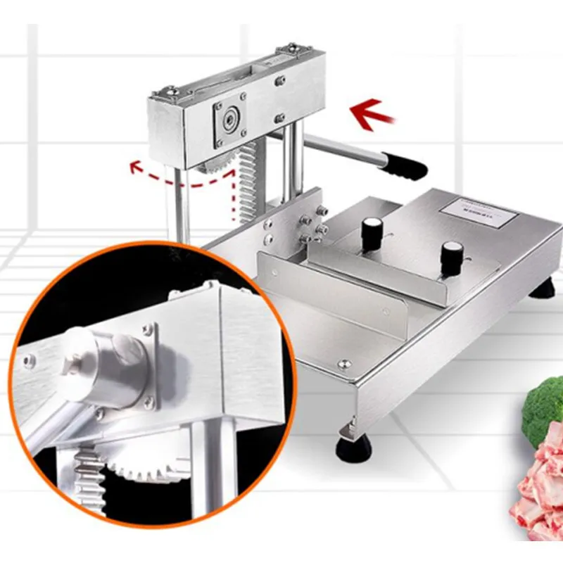 Guillotine Cutting Machine Stainless Steel Manual Guillotine Machine Commercial Chop Pig hoof tube bone