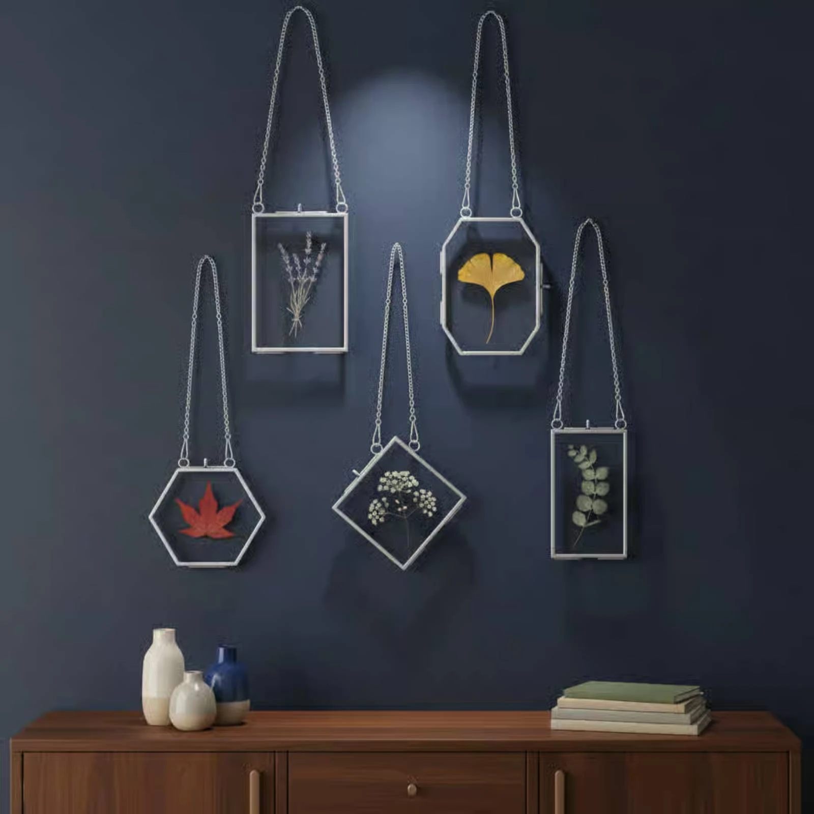 

10 Pieces Vintage Hanging Picture Frame Antique Finish Pressed Flower Display Frame for Living Room, Bedroom