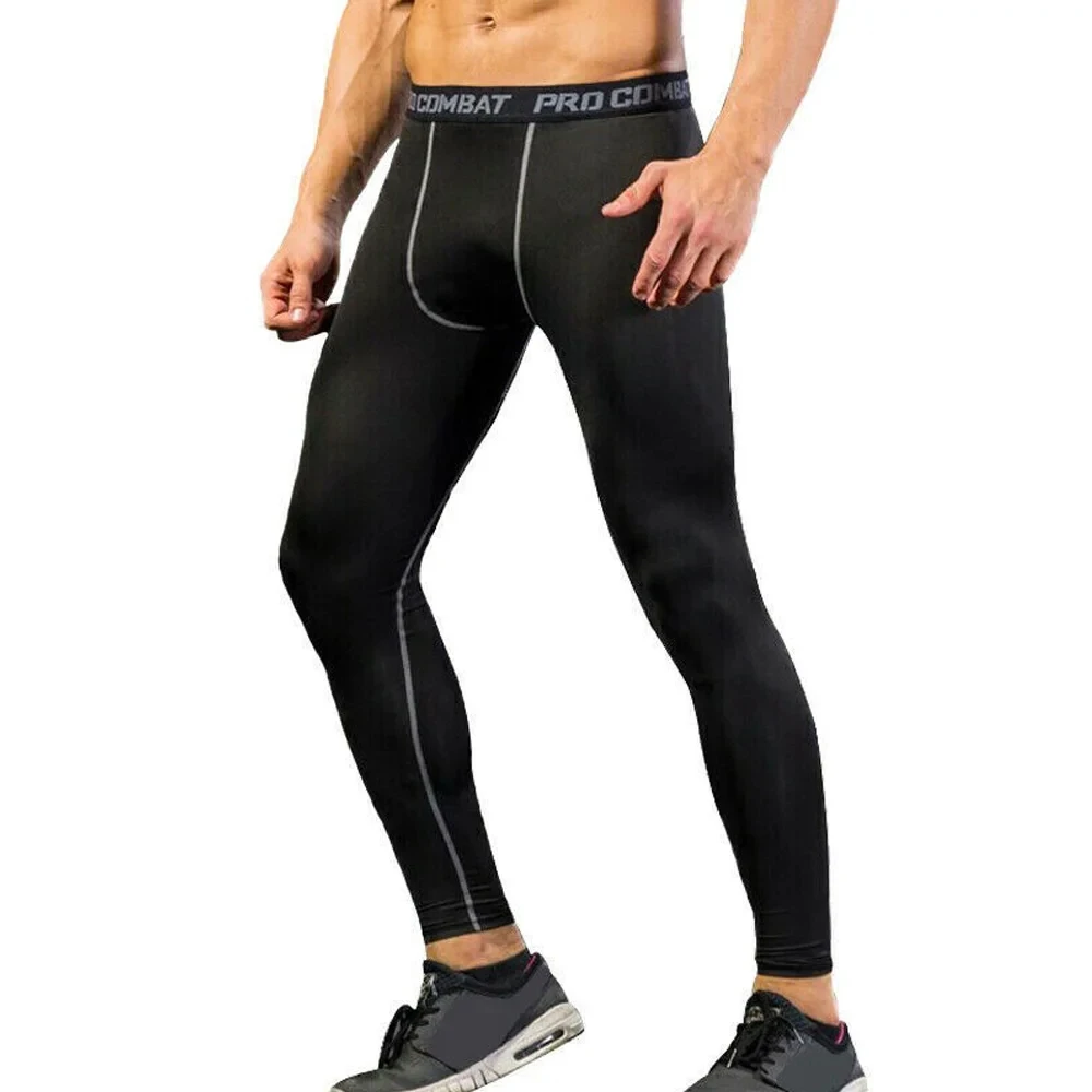 Ilfioreemio Men's Compression Pants Running Tights Workout Leggings Athletic Cool Dry Yoga Gym Clothes