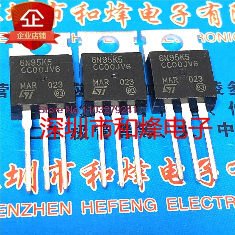 （5PCS/LOT）6N95K5 STP6N95K5  TO-220 950V 9A