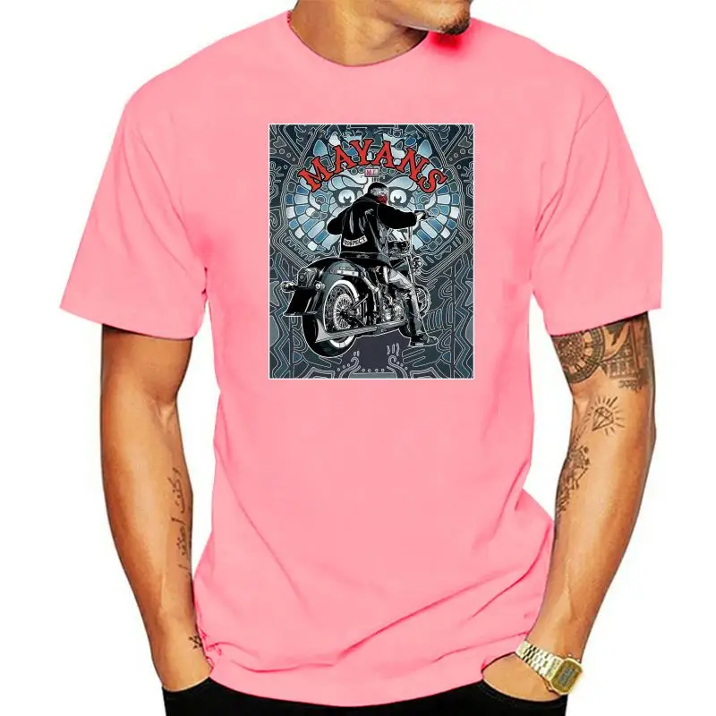 Mayans MC EZ Poster Motorcycle Club Biker Official Merch Black T Shirt Mens