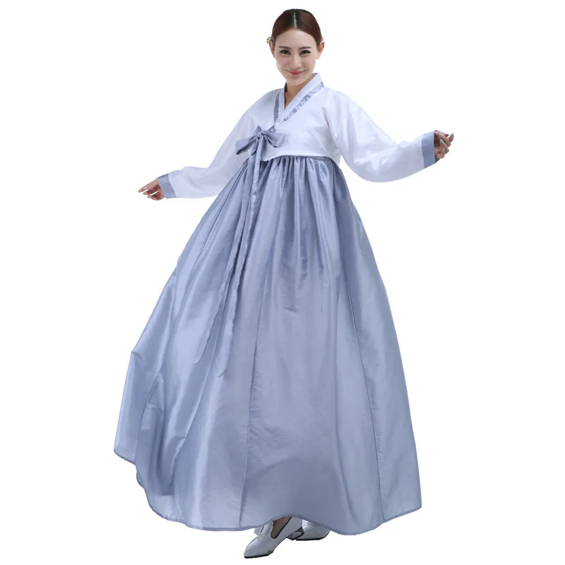 High Quality Long Sleeve Korean Tradition Dress Plus Size Colorful Women Korean Hanbok Korean Ancient Costume Women Hanfu  17