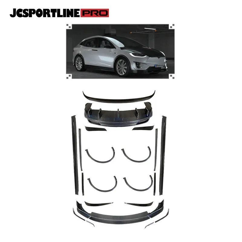 

Комплект всего аэроуда Exteriors Body Kit для модели X 2016-2018 гг.