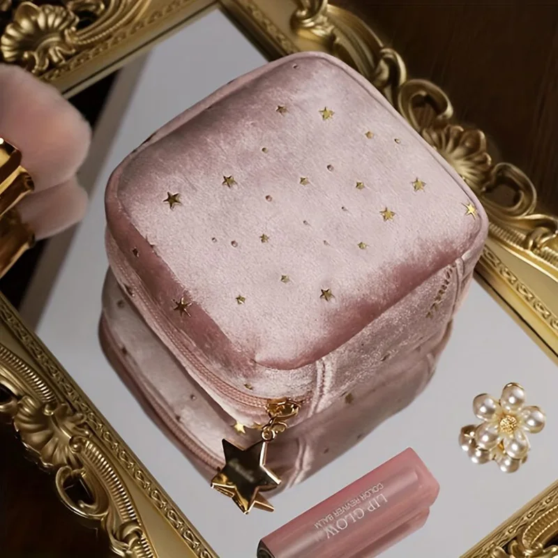 

High Appearance Storage Portable Small Size Toileting Travel Makeup Bag Jewelry Bag Cute Girl Sanitary Pad Storage Bag