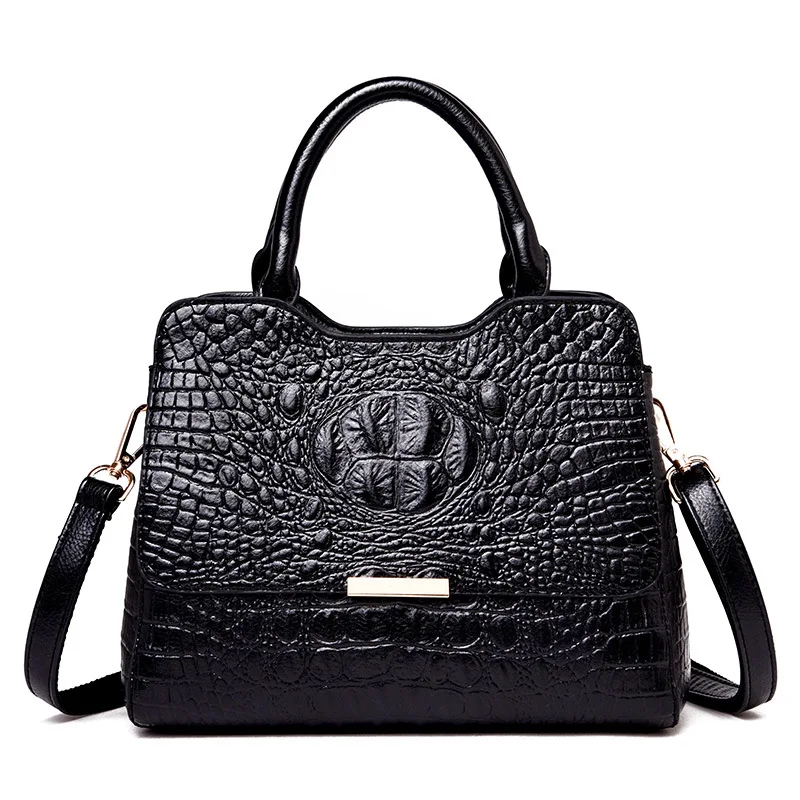 

Crocodile Pattern Bucket Shoulder Bag For Women Fashion Brands Female Handbag Large Capacity Lady Crossbody Bag Handbag Purse