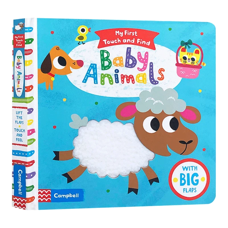 

My First Touch and Find Baby Animals,Baby Children's books aged 1 2 3, English picture book, 9781529016642