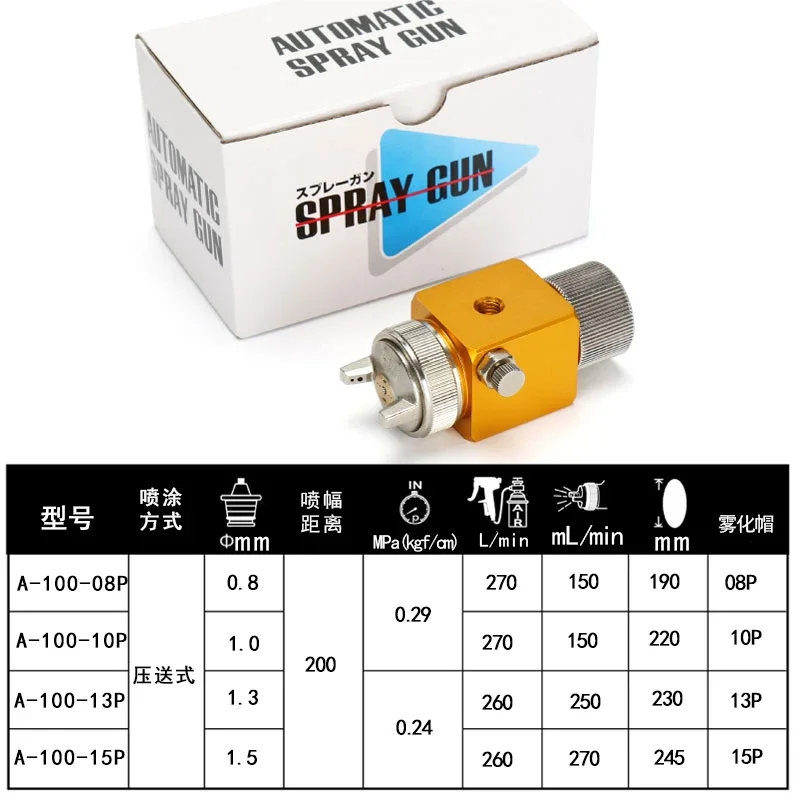 Meiji automatic air spray gun A100A200 wave soldering blister machine sprayer nozzle coating