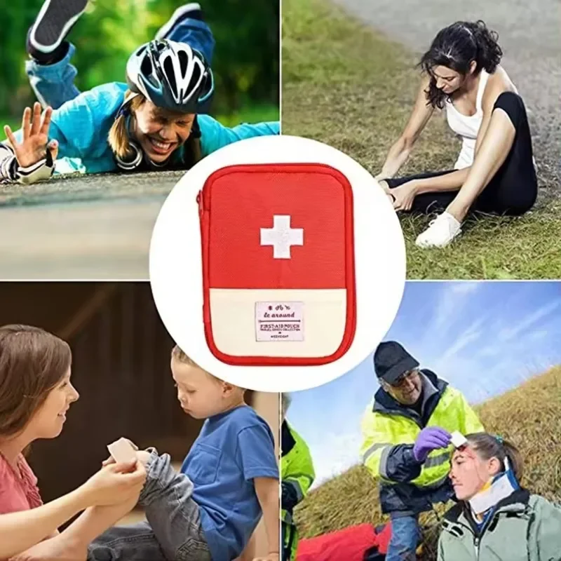 First Aid Kit Travel Outdoor Camping Useful Portable Mini Storage Bag Camping Emergency Survival Bag Pill Case