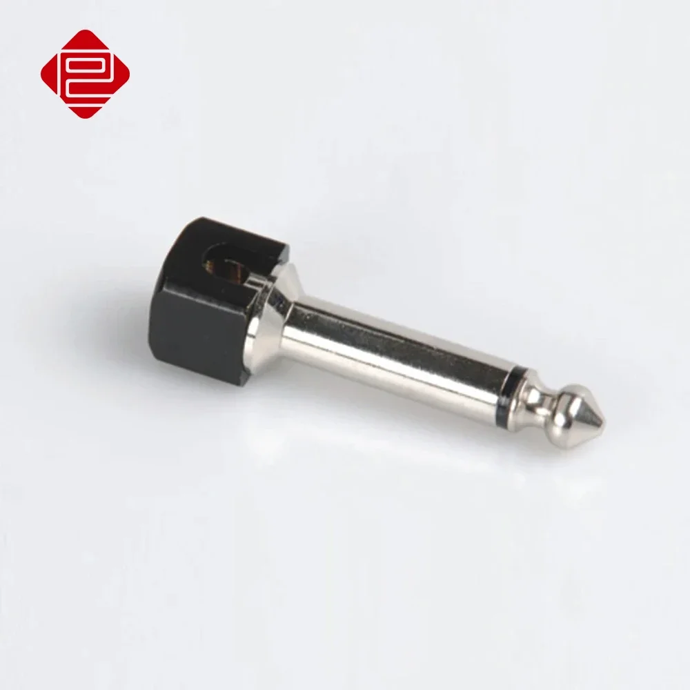 Pro-C Solderless 6.35mm Connector Plug 6.35mm Audio Adapter Mono Electric Guitar Plug Nickel Plated