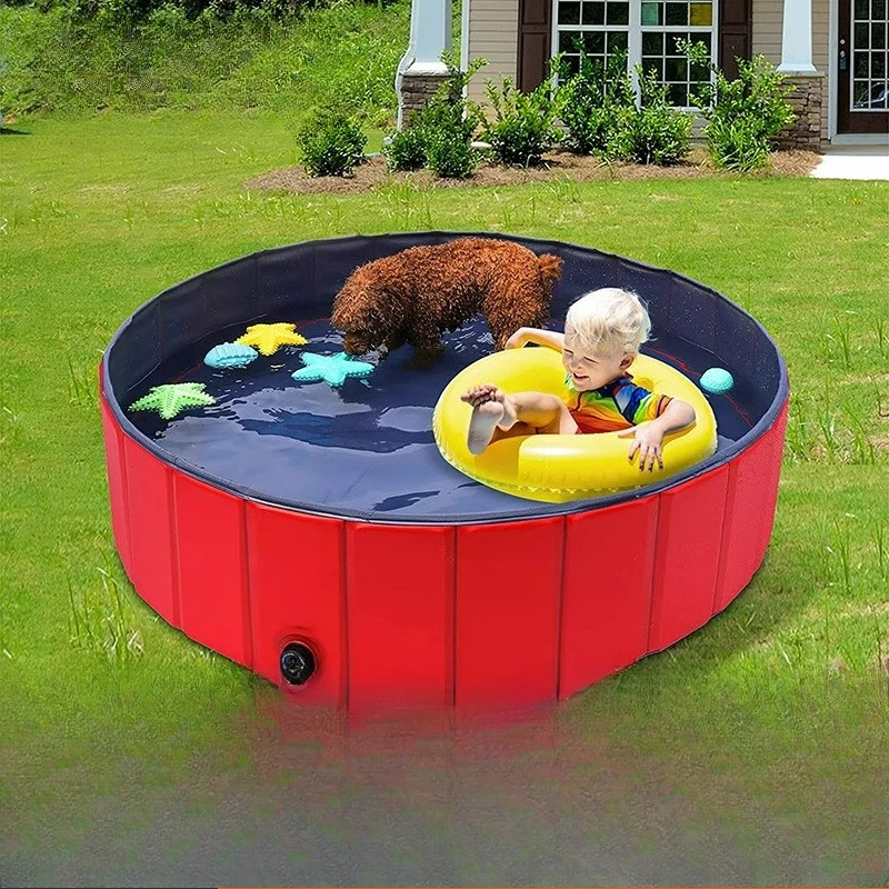 

Outdoor Pet Pool Foldable Dog Bath Fence Kennel Cleaning Supplies Yard Spray