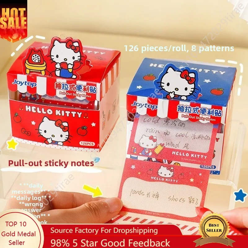 

Hello Kitty 10th Anniversary Transparent 2026 New Bestselling Pull-out Sticky Notes Sticky Notes Student Office Cos Accessories
