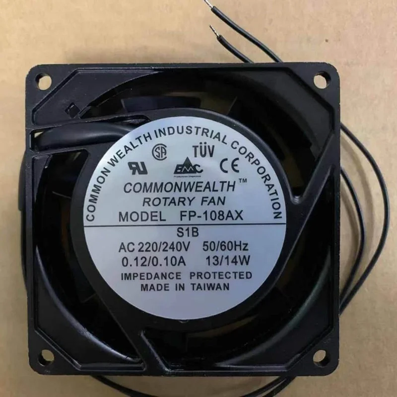 

M New Commonwealth FP-108AX S1B AC220V/240V 0.12/0.10A 2-Wire cooling fan#QW