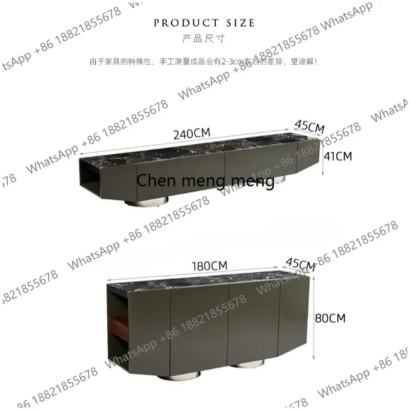 X  Minimalist light luxury storage, porch cabinet living room against the wall light luxury high-end