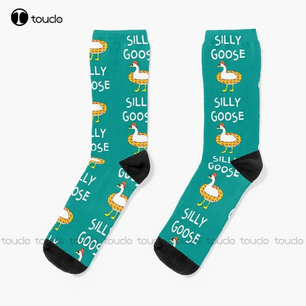 Silly Goose Funny Kids Sunglasses & Floatie Socks Men'S Socks Thanksgiving Christmas New Year Gift Unisex Adult Teen Youth Socks