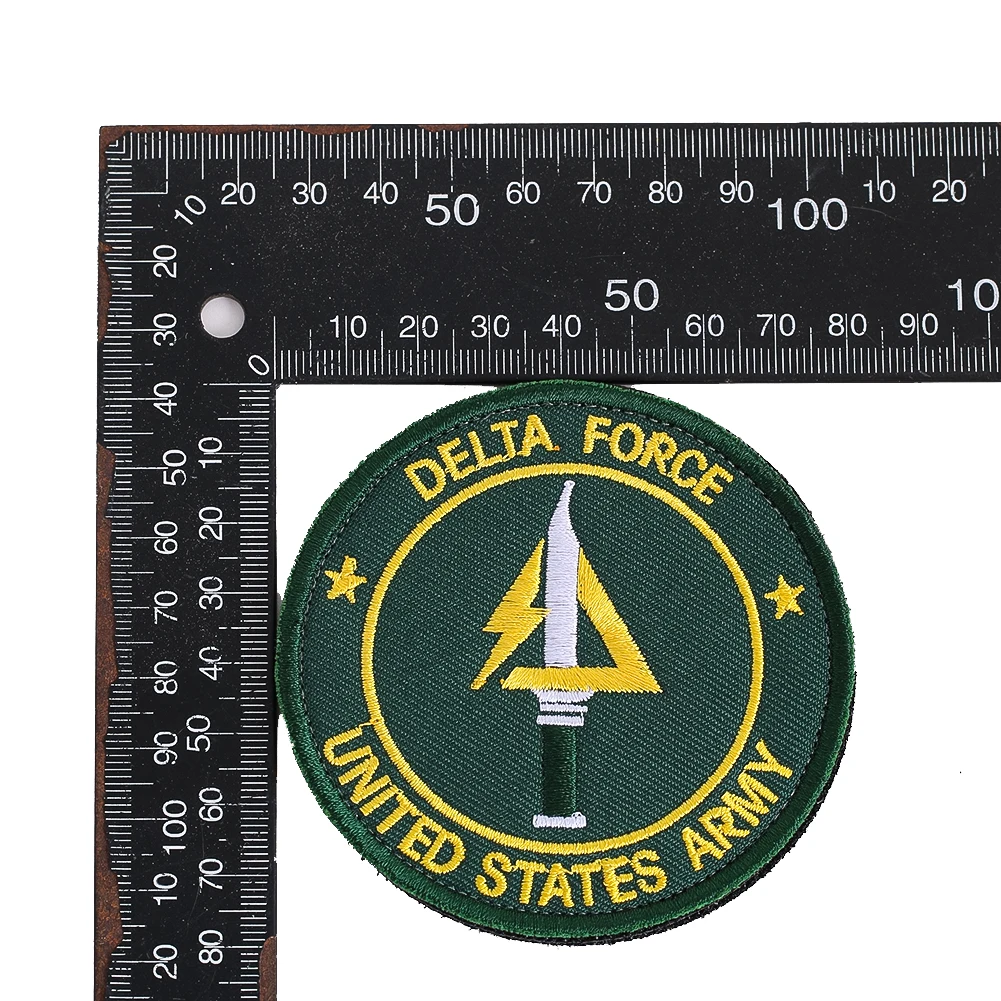 دلتا فورس التصحيح التكتيكية الجيش الأمريكي هوك حلقة السحابة شارة مطرّزة الزي العسكري على ظهره شعار تأثيري شارة #6