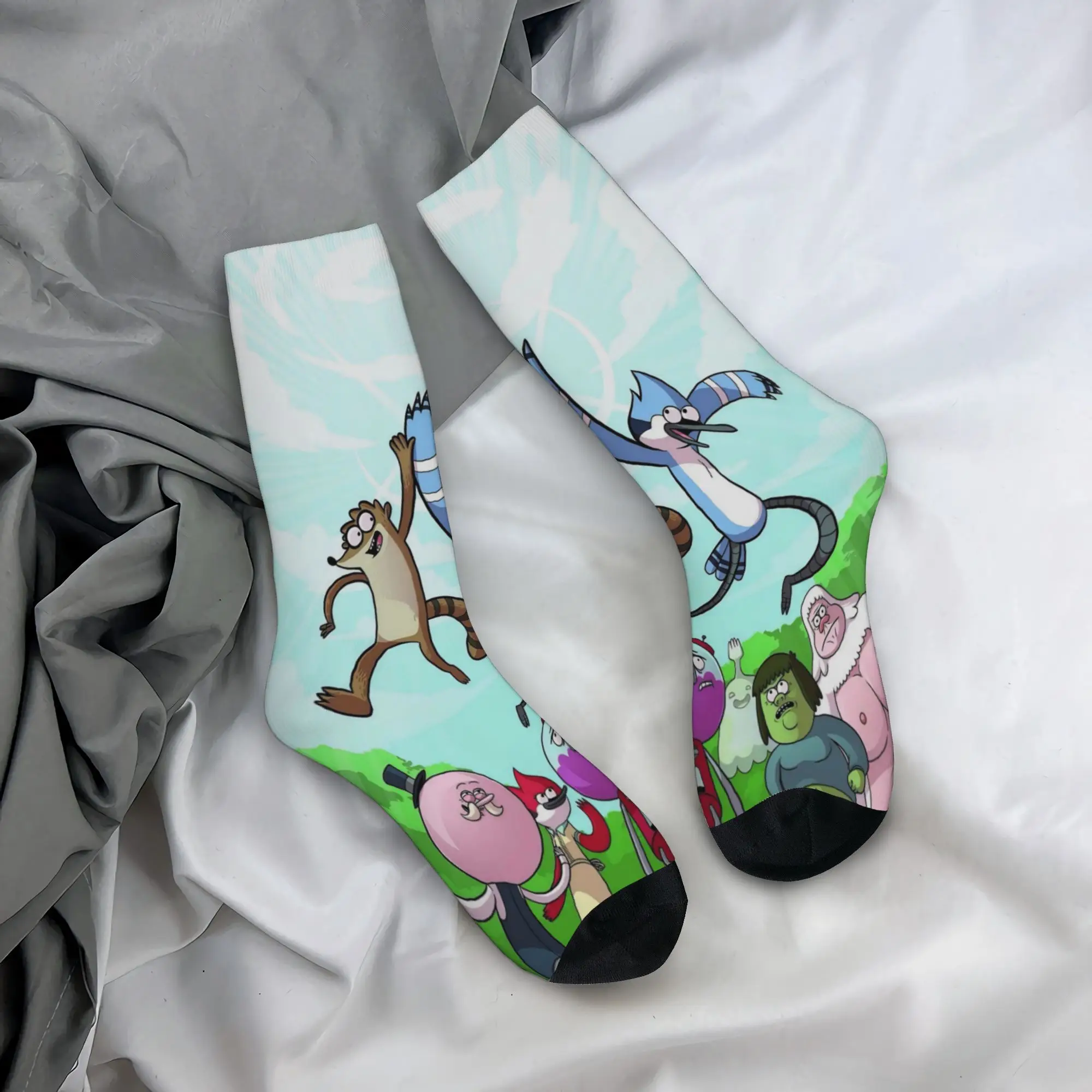 Mordecai And Rigbys Regulars Shows Socks for Women Men Merchandise Spring Autumn Winter  Cute Crew Socks Sweat Absorbing