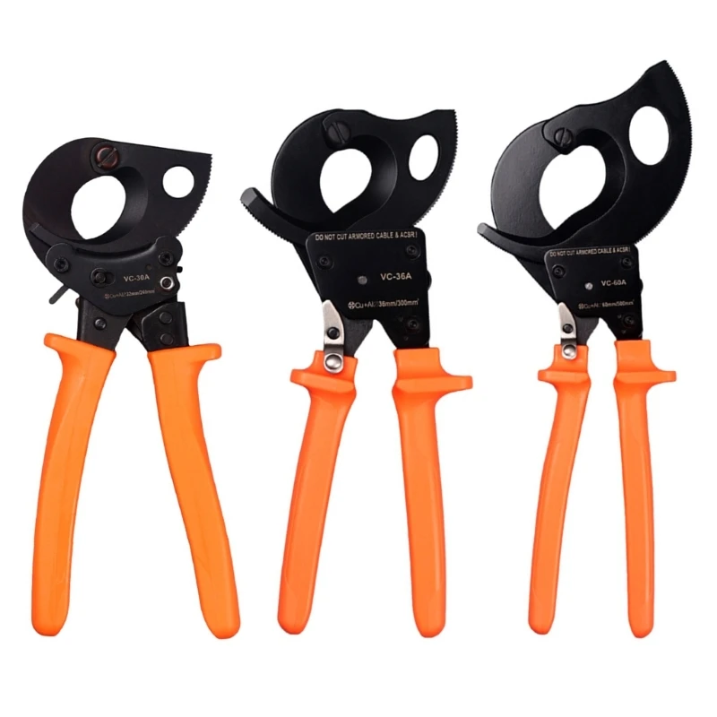 

Convenient Ratcheting Cable Cutter Easy to Use Cutting Tool Suitable for Different Wire Up to 250mm²/300mm²/500mm²