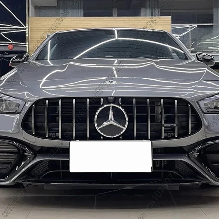 GT Style Grille Grill For Mercede Benz CLA AMG W118 C118 CLA180 200 250 CLA45 35 2019-2023 Car Front Racing Grill Tuning Kits