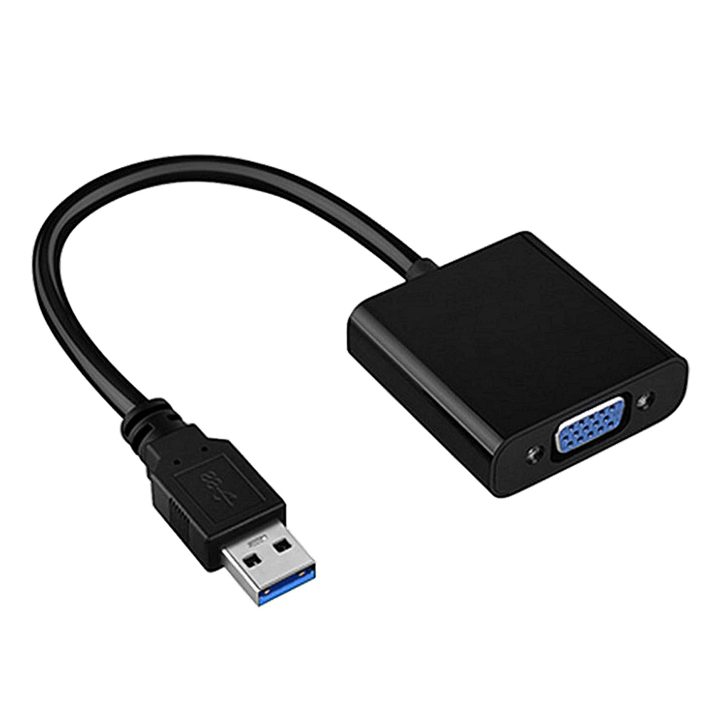 

USB to VGA converter projector conversion cable USB3.0 to VGA interface external graphics card expansion display screen data cab