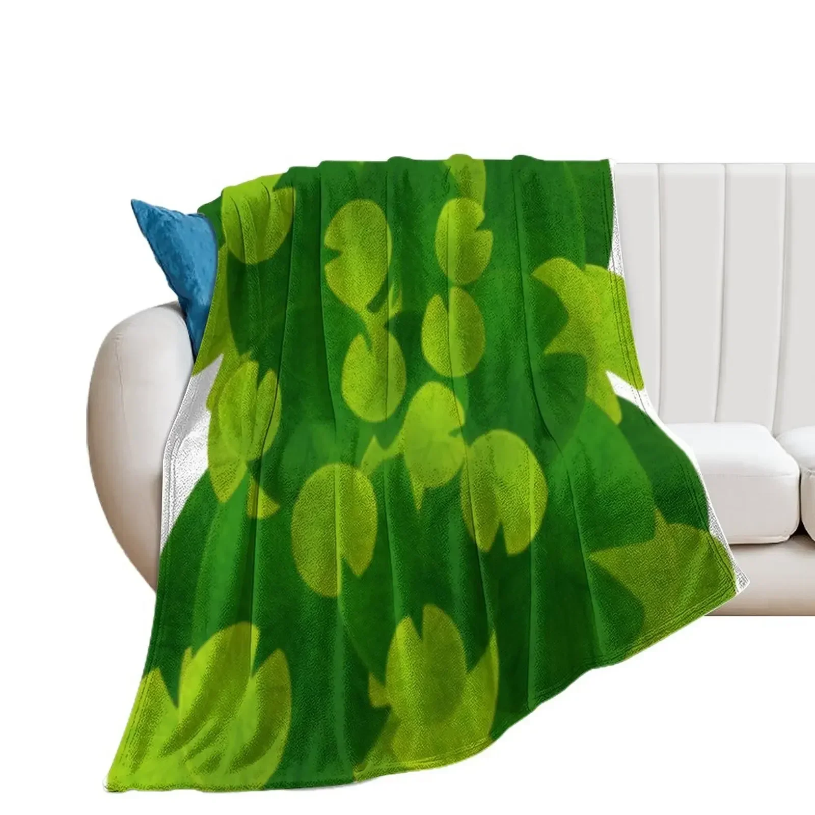 

lily pads design Throw Blanket Shaggy Thermals For Travel Luxury St Custom Blankets