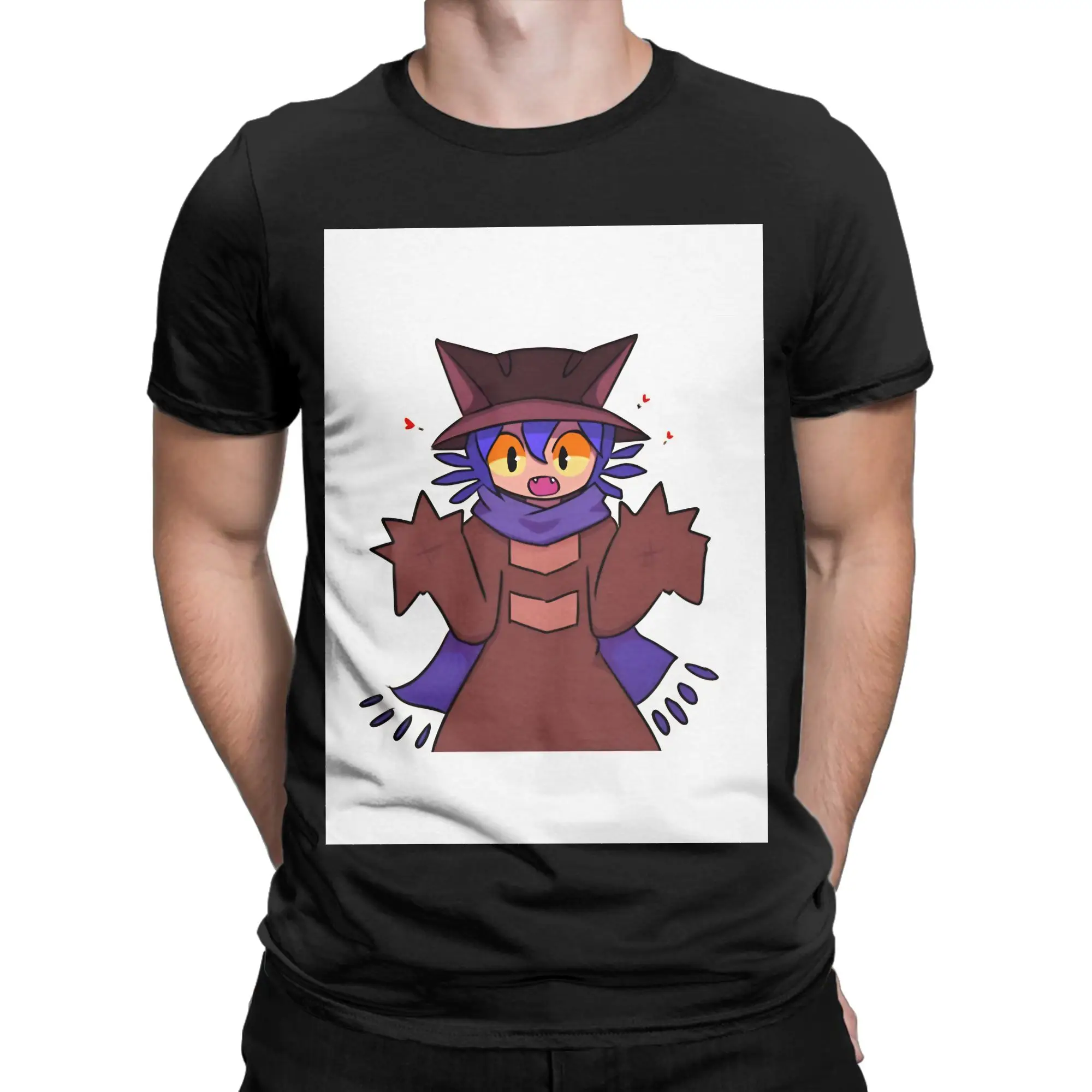 cute anime niko oneshot Classic Shirt Graphic Funny 100% Cotton T-Shirt OneShot Tops Tees For Men