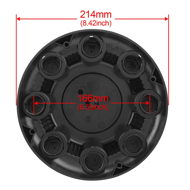 4pcs 214mm/8.43in 89mm/3.5in Wheel Center Hub Caps for #15052379 #15052380 #15052381 Auto Rim Refit Covers High Gloss Black