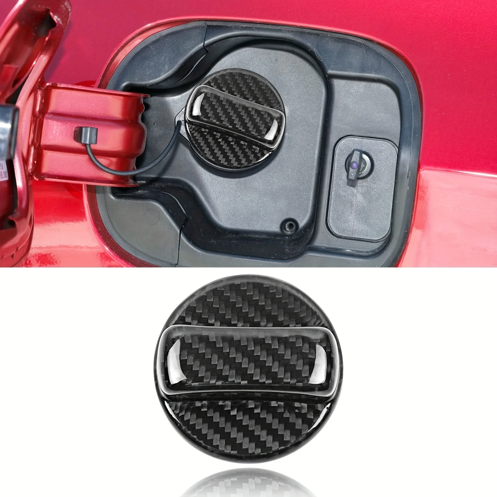 Car Fuel Tank Air Cover Cap Trim Carbon Fiber For Honda Auto Fuel Tank Cap Decoration Exterior Accessories view 3