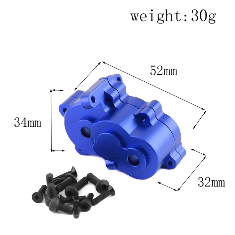 Metal Gearbox Housing Case Gear Cover 7091 7379R for 1/16 Traxxas Slash E-Revo Summit RC Car Upgrade Parts Accessories,3