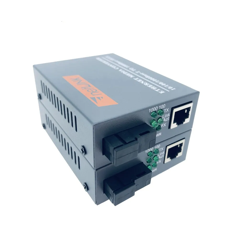 Imagem -04 - Netlink Gigabit Fiber Media Converter Transceptor de Modo Único Porta sc Rj45 Htb-gs03 a b 20km 10 Mbps 100 Mbps 1000mbps