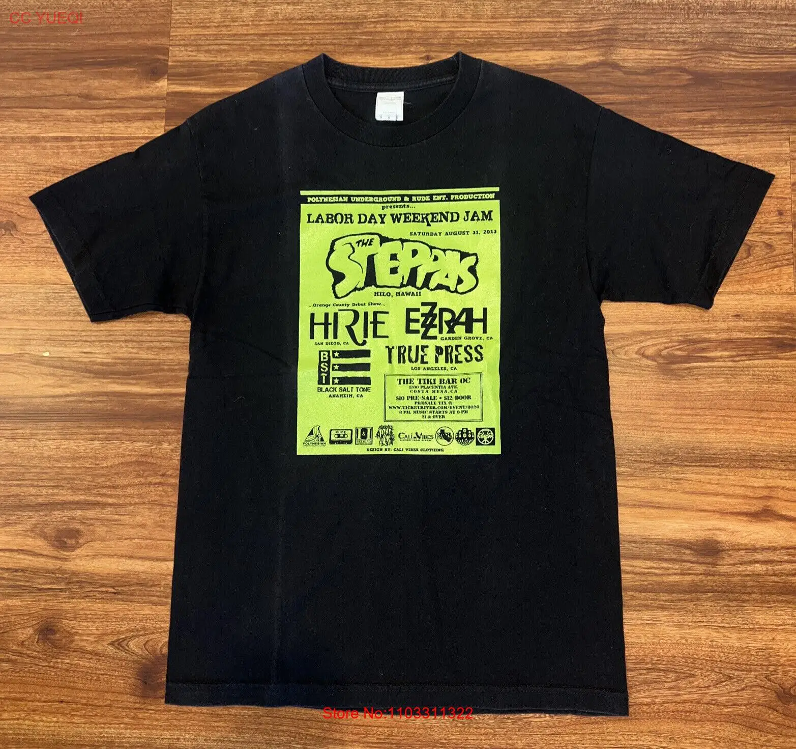 Футболка The Steppas с изображением рабочего дня, выходного джема, футболка Hilo, гавайский концерт, регги