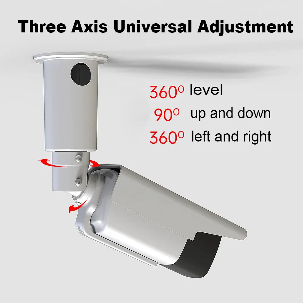 Security Camera Bracket Metal Wall Indoor/Outdoor Mount Compatible with CCTV HD Camera Waterproof Junction Box