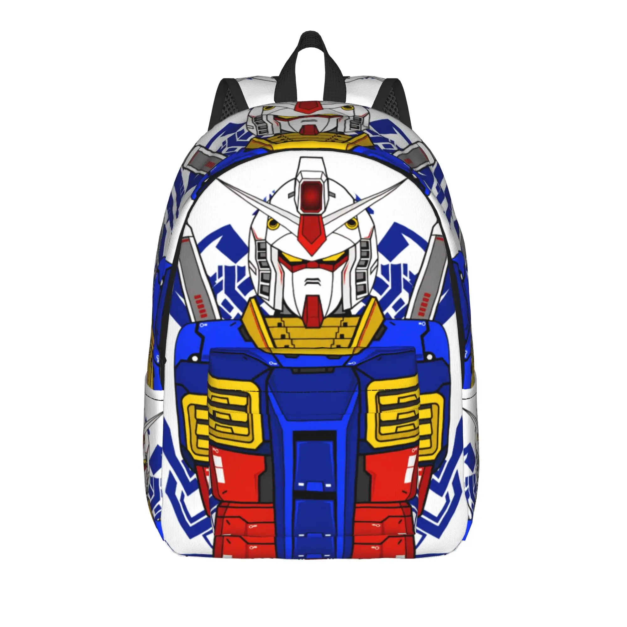 mobile suit gundams Backpack for Men Women Casual High School Work Daypack  Laptop Canvas Bags Outdoor