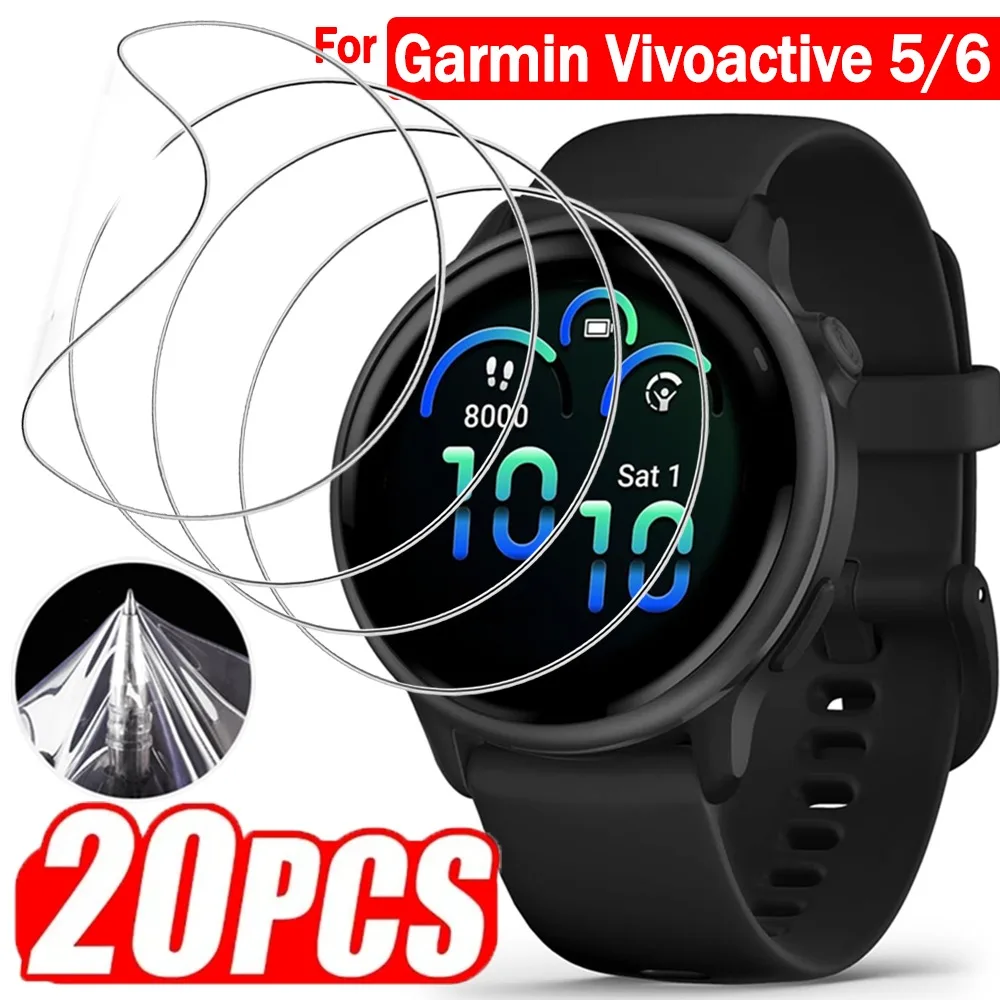 1-20Pcs Premium Soft TPU Hydrogel Film for Garmin Vivoactive 6 5 Screen Protector Anti-scratch Protective Films for Vivoactive5