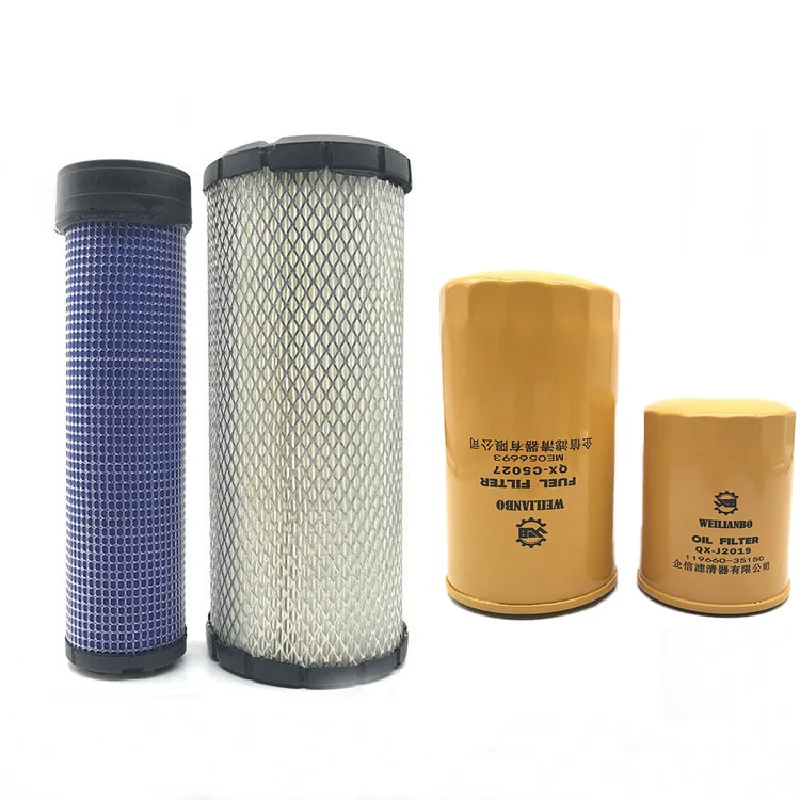 

For Doosan Excavator DX55 60 75-9C Oil Filter Element Diesel Filter Air Grid Oil Water Paper Diesel Excavator Accessories