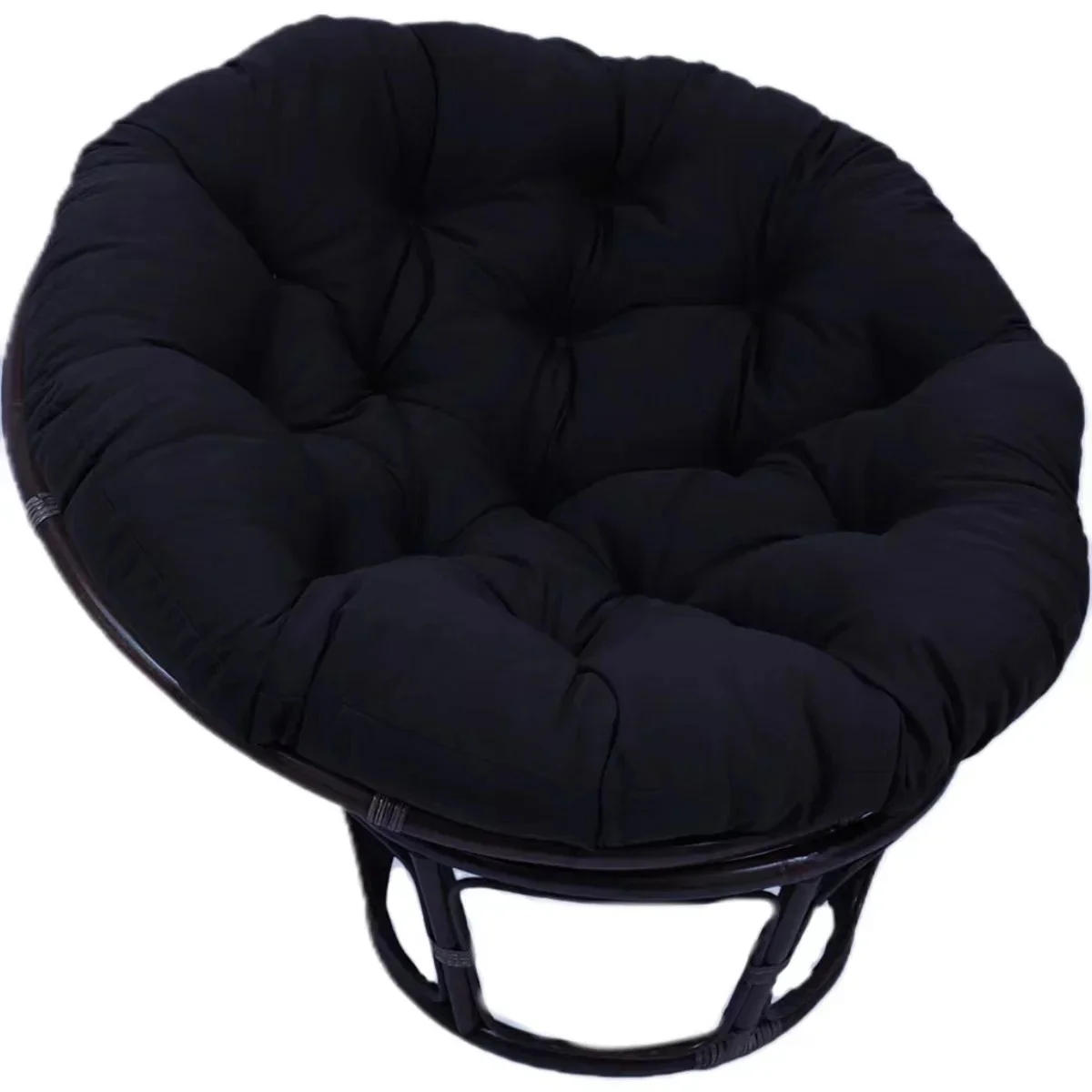 100cm Waterproof Papasan Chair Cushion Only Round Cushion Thick Seat Hanging Basket Rocking Chair Indoor Outdoor Seat Cushion