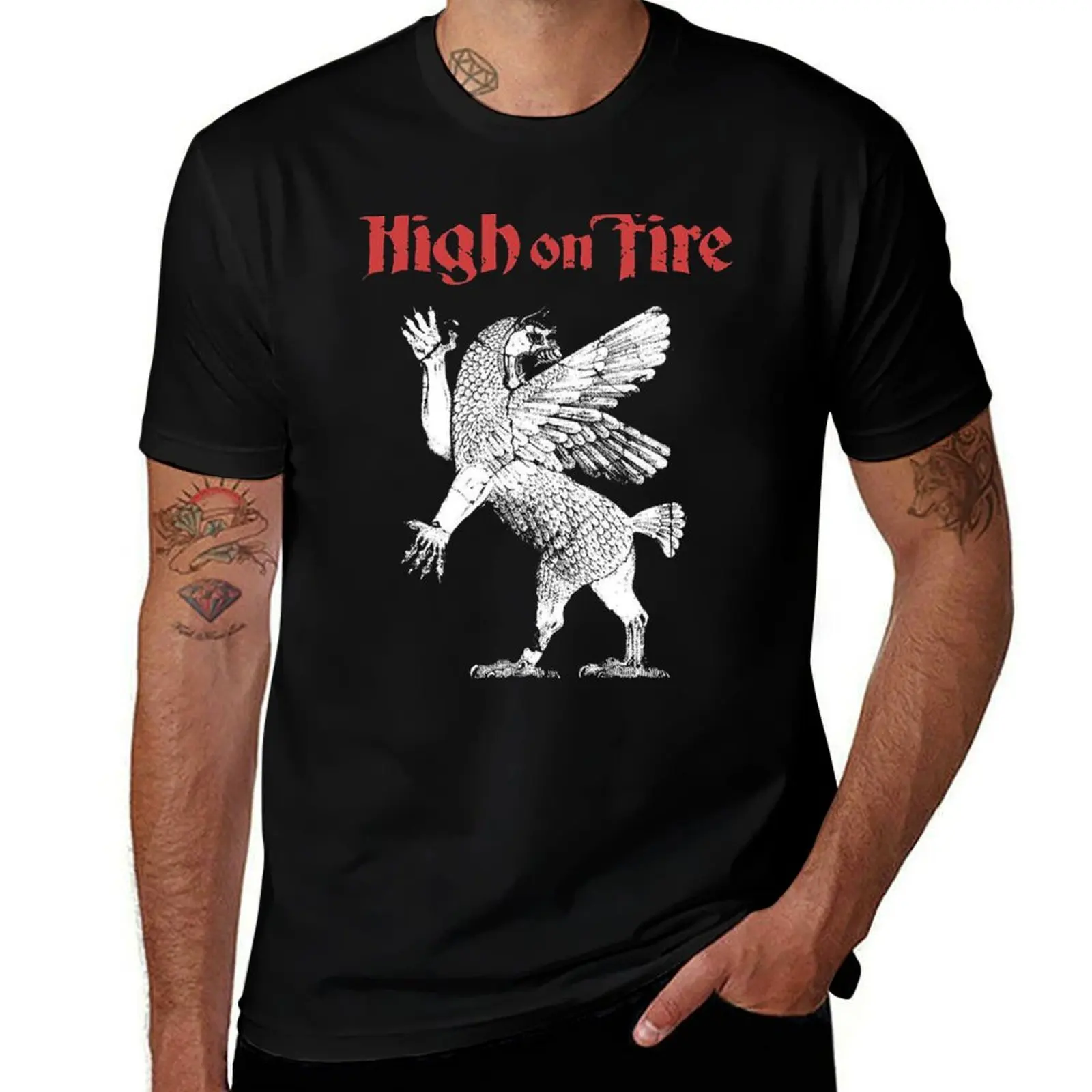 

HIGH ON FIRE BAND T-Shirt luxury designer vintage blacks t shirt for men