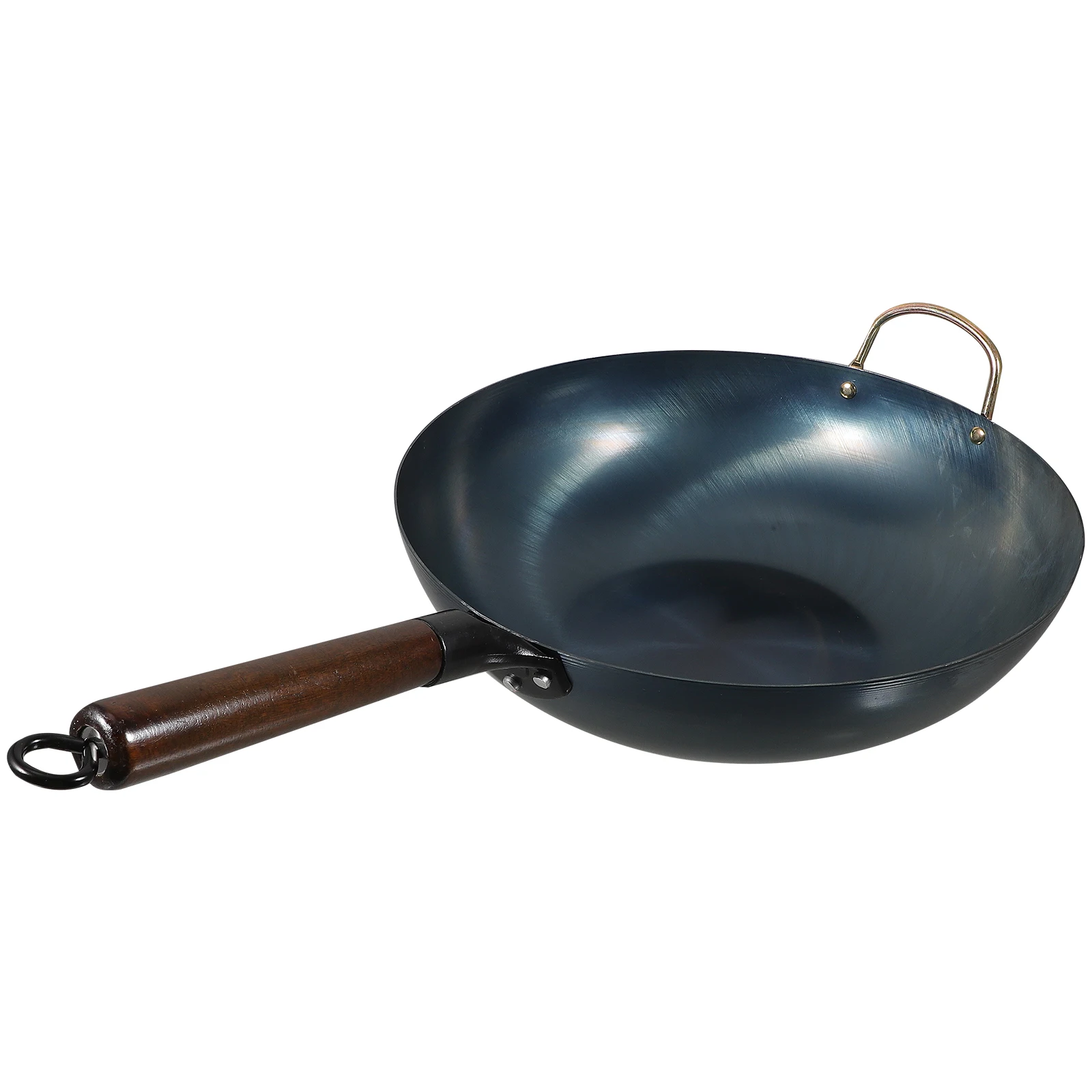 Frying Pot Flat Bottom Wok Cooking for Multifunction Kitchen Pan Pans Nonstick Round Deep