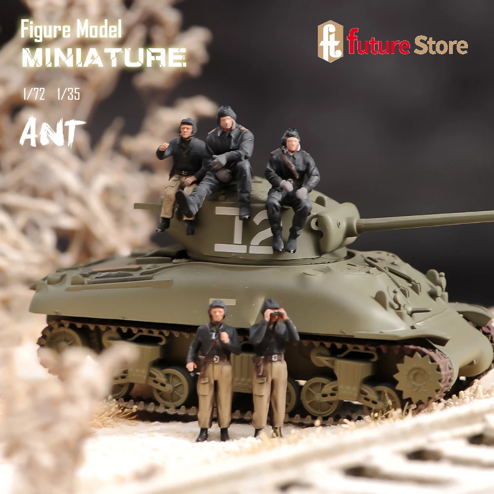 ANT-Soldats Précieux Russes Faits à la Main, Figurine Diorama, Modèle Miniature, Photographie Créative pour Voitures, Véhicules, Jouets, 1/72, 1/35