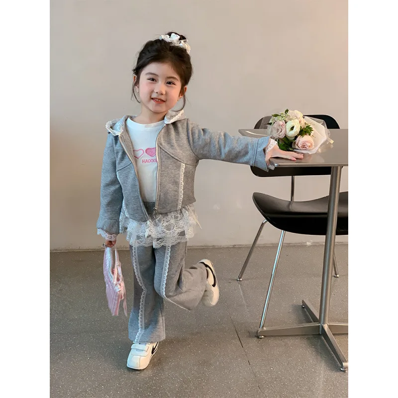 

Girls' Suit Spring and Autumn 2026 New Foreign Style Baby Girl Spring Clothes Children's Spring Fashion Sweater Jacket
