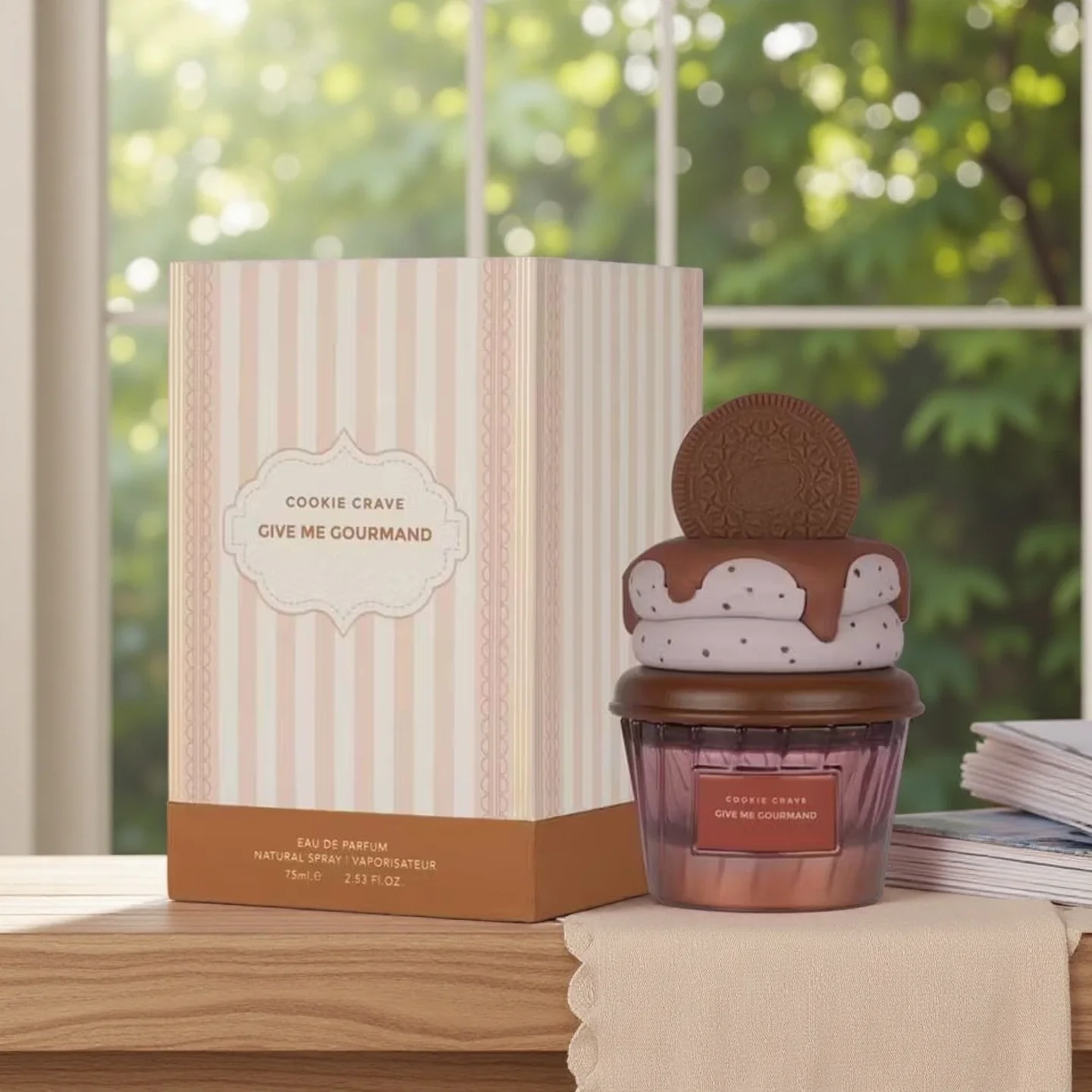 

Cookie Crave Give Me Gourmand Women's Perfume - Creamy Vanilla & Chocolate Notes, Ideal Gift for Any Occasion