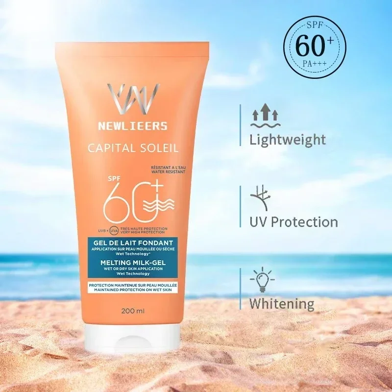 Aging Body Cream SPF60 Sunscreen 200ml UVA UVB Protection NonGreasy Skin Repair Moisturizer Water Resistant